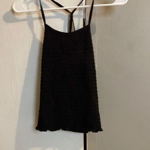 Black tank top